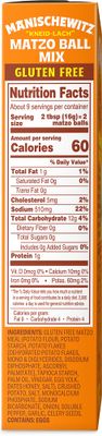 Manischewitz Matzo Ball Mix, Gluten Free - 5 Ounce (Pack of 6)