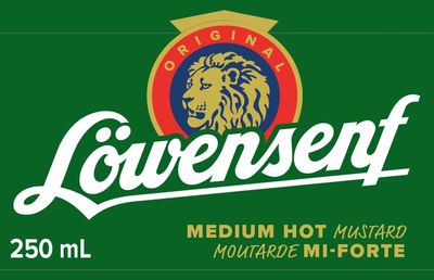 Lowensenf Medium Mustard in Jar, 9.3 Ounce