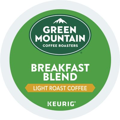 Green Mountain Coffee Roasters Breakfast Blend Single-Serve Keurig K-Cup Pods, Light Roast Coffee, 72 Count