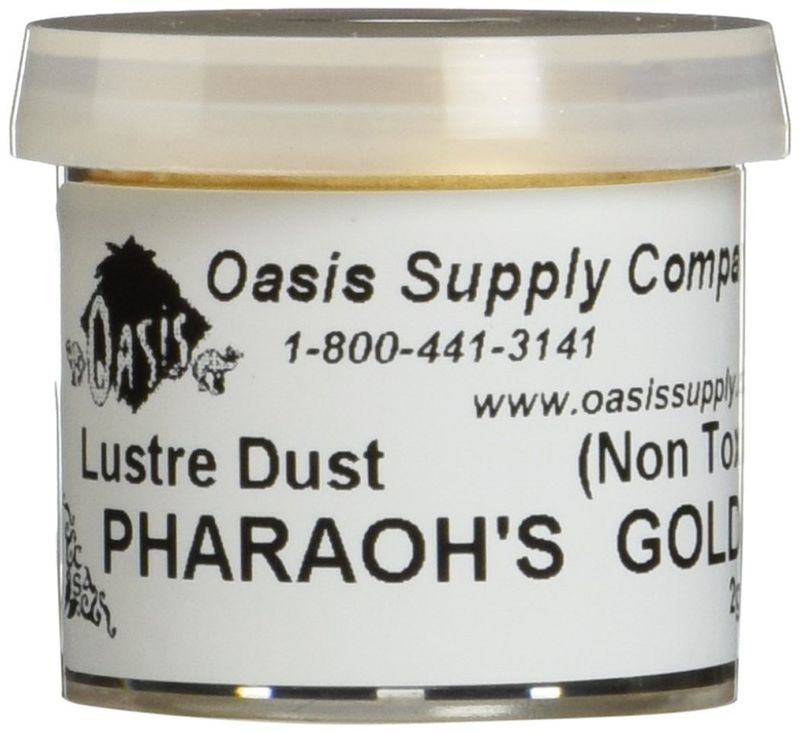 Oasis supply Lustre Dust, Pharaoh&#39;s Gold (Old Gold), 2 Gram
