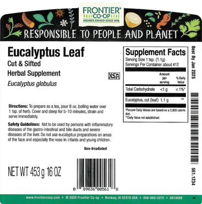 FRONTIER Eucalyptus Leaf Cs, 16 OZ