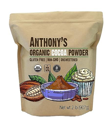 Anthony&#39;s Organic Cocoa Powder, 2 lb, Gluten Free, Non GMO