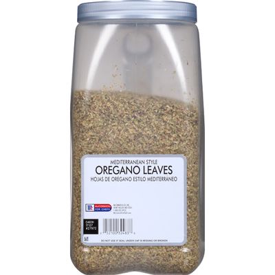 McCormick Culinary Mediterranean Style Oregano Leaves, 1.5 lb - One 1.5 Pound Container of Dried Oregano Leaves, Best on Pizza, Soup, Greek Salads, Grilled Chicken and More