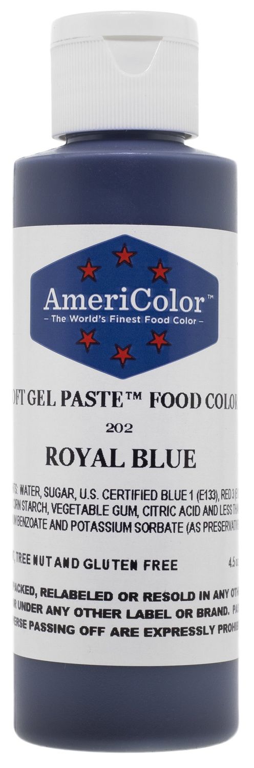 Americolor Soft Gel Paste Food Color, 4.5-Ounce, Royal Blue
