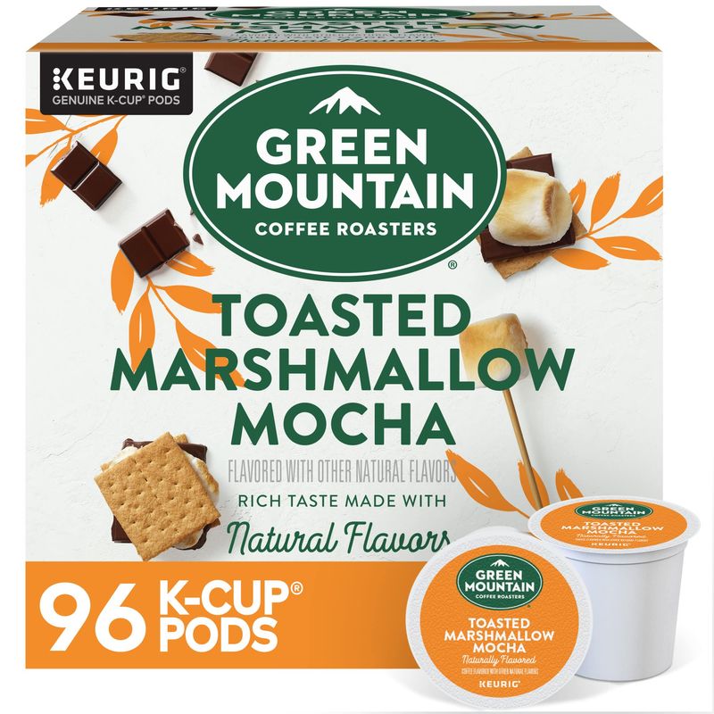 Green Mountain Coffee Roasters Toasted Marshmallow Mocha Keurig Single-Serve K-Cup Pods, Light Roast Coffee, 96 Count (4 Packs of 24)