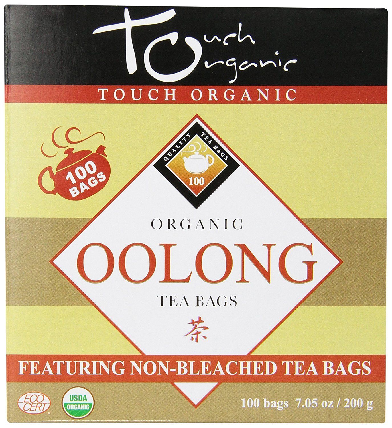 Touch Organic Tea, Cube Oolong, 100 Count