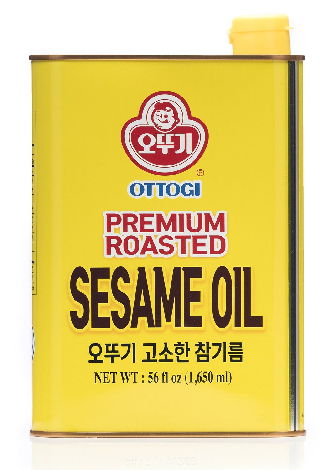OTTOGI 100% Pure Premium Roasted Sesame Oil, Toasted to Perfection, Traditional Korean Style Oil, 1650ml (56.0 fl oz)