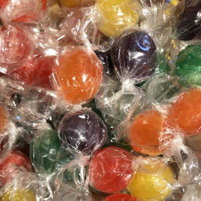 Assorted Traditional Sour Fruit Balls Individually Wrapped Old Fashioned Hard Candy (1 Pound)