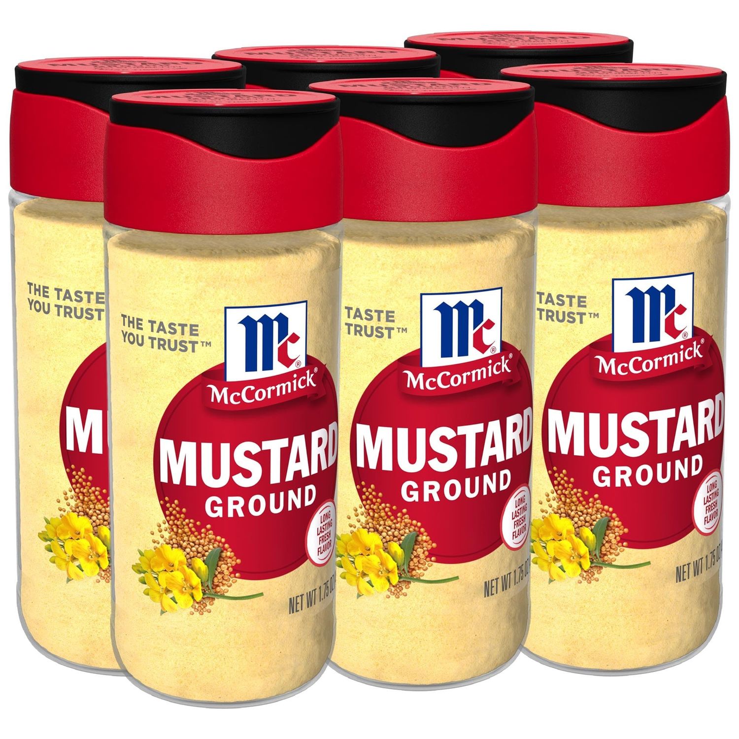 McCormick Ground Mustard, 1.75 oz (Pack of 6)