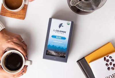 La Colombe Bleu Organic Dark Roast Drip Grind Ground Coffee - Notes of Cocoa, Macadamia &amp; Sweet Cream, 12 Ounce (Pack of 1)