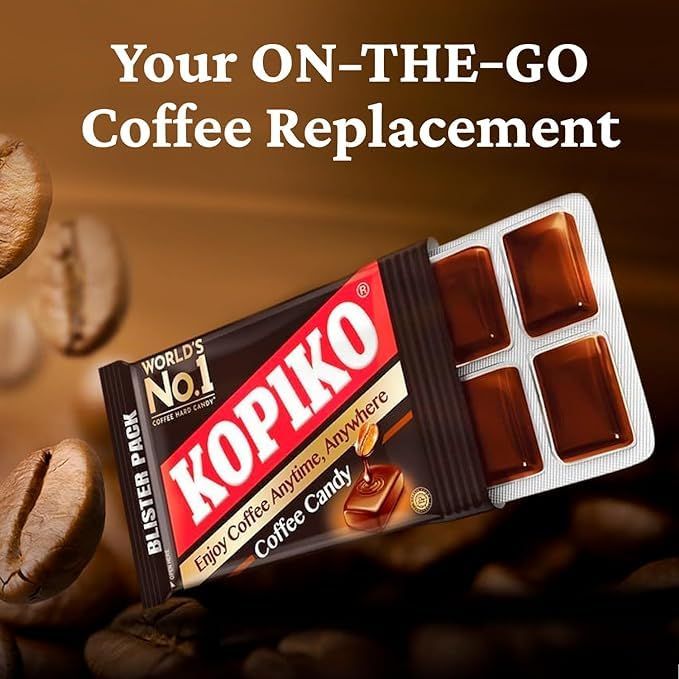 Kopiko Coffee Candy Your Take-Out Pocket Coffee for Every Occasion Hard Candy Made from Indonesias Coffee Beans - Contains Real Coffee Extract for Better Taste (Pack of 4)