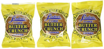 Linden&#39;s Butter Crunch Cookies 3 Cookies Per Pack (18 -1.75 Oz. Packs Per Box)