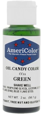 Americolor Candy Oil - GREEN 2 OUNCE CANDY OIL COLOR