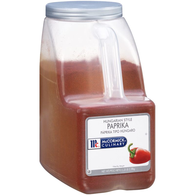 McCormick Culinary Hungarian Style Paprika, 5.25 lb - One 5.25 Pound Container of Sweet Hungarian Paprika Powder for Culinary Professionals, Great for Rubs and Garnish
