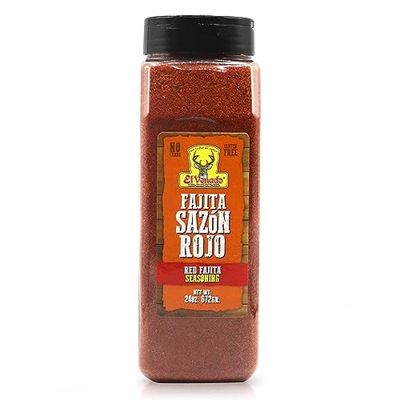 El Venado Fajita Sazon Rojo 24oz - Irresistibly Bold and Flavorful Fajitas Seasoning Mix for Grilling, Searing, and Sauting - Elevate your Gastronomic Creations - (Pack of 1)