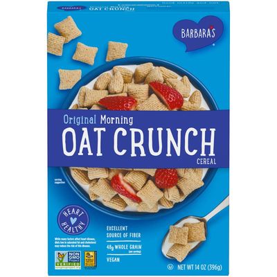 Three Sisters Barbara&#39;s Morning Oat Crunch Original Cereal, Heart Healthy, Non-GMO, 14 Oz Box