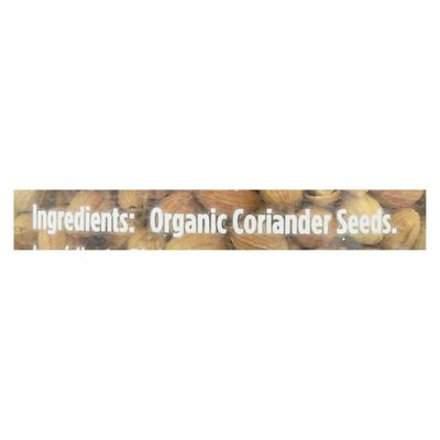 Spicely Organic Coriander Seeds Whole 0.70 Ounce Jar Certified Gluten Free