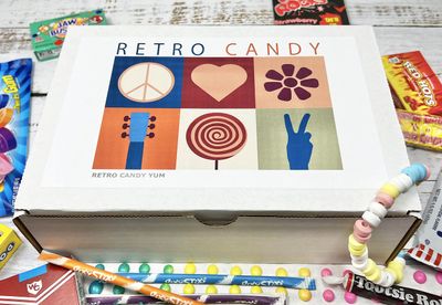 RETRO CANDY YUM ~ Christmas Holiday Care Package Assortment Gift Box Nostalgic Candy Mix from Childhood for Man or Woman Jr