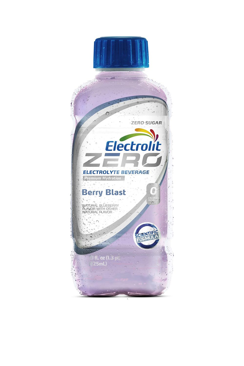 Electrolit Electrolyte Hydration &amp; Recovery Drink, 21oz, ZERO Berry Blast, 12 Pack