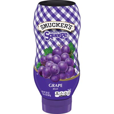 Smucker&#39;s Grape Squeezable Jelly, 20 Ounces (Pack of 12)