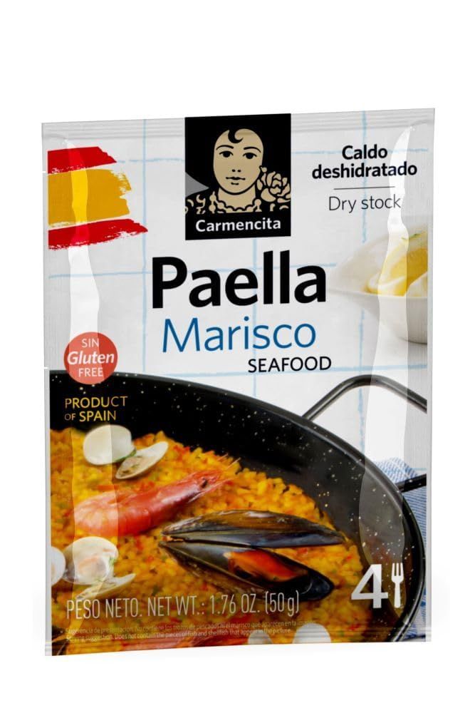 Carmencita. Dry Seafood Paella Stock. 50g (1.76oz).