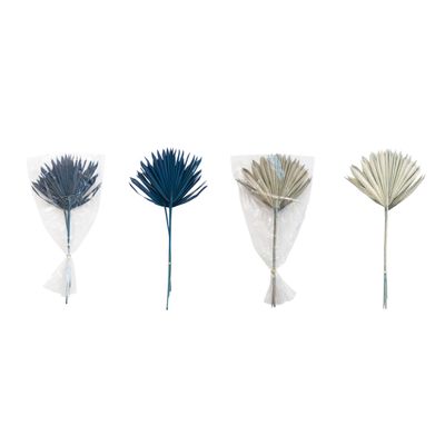 Creative Co-Op Natural Sun Cut Palm Bunch, 2 Colors Dried Florals, 21 L x 10 W x 0 H, Multicolor