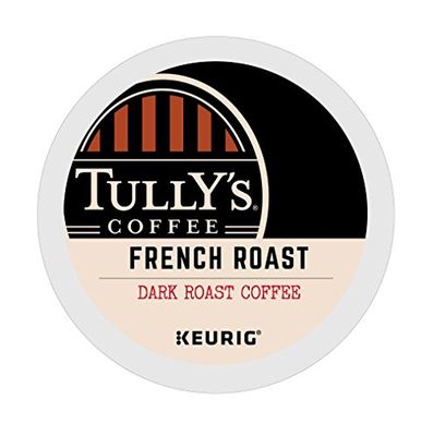 Tully&#39;s Coffee French Roast Coffee K-Cups, Box Of 24