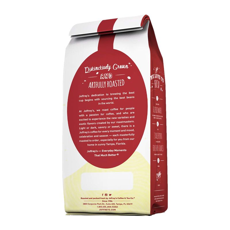 Joffrey's Coffee - Angel's Kiss, Flavored Coffee, Artisan Medium Roast, Arabica Coffee Beans, Chocolate &amp; Coconut Cream Flavor, Gluten-Free, Kosher, No Sugar (Ground, 16 oz)