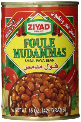 Ziyad Beans Fava Spicy, 15.5-Ounce (Pack of 6)