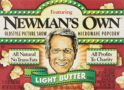 Newman&#39;s Own Light Butter Popcorn, 3.5 Oz, 3 Ct