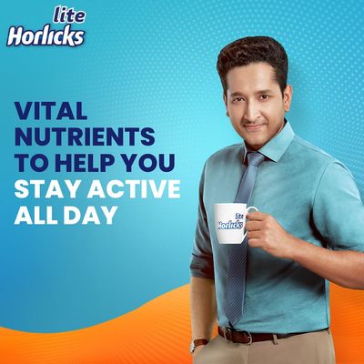 Horlicks Lite Health &amp; Nutrition drink - 450 g Pet Jar (Regular Malt)