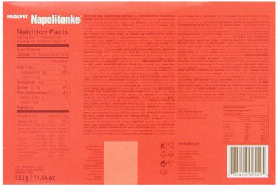 Kras Napolitanke Hazelnut (Hazelnut Wafers), 11.64-Ounce Packages (Pack of 12)