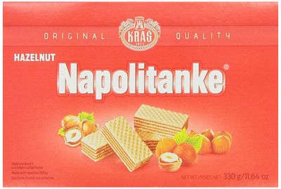 Kras Napolitanke Hazelnut (Hazelnut Wafers), 11.64-Ounce Packages (Pack of 12)