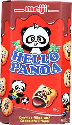 Meiji Hello Panda Biscuit with Chocolate Cream, 2.1 oz