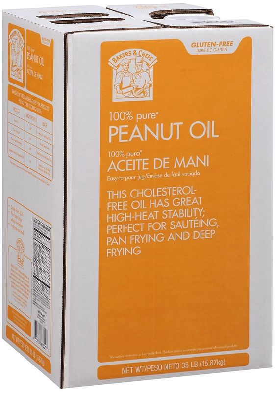 Bakers and Chefs 100% Peanut Oil, 35 Pound