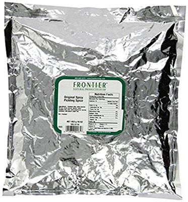 Frontier Co-op Hot &amp; Spicy Pickling Spice, 1-pound Bulk Bag, Complex Heat for Pickled Vegetables