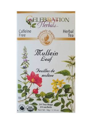 Celebration Herbals Organic Mullein Leaf Tea Bags 24 Count