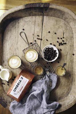 Caffe Umbria Fresh Seattle Whole Bean Roasted Coffee, Gusto Crema Blend Medium Roast, 12 oz. Bag