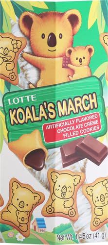 Lotte Koala's March Cookie with Chocolate Cream, 1.45 oz