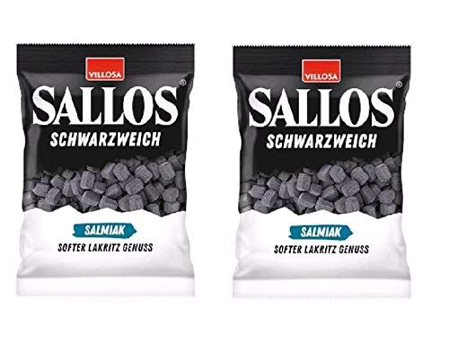 Villosa Sallos Schwarzweich Soft Vegan Salmiak - 2 Pack