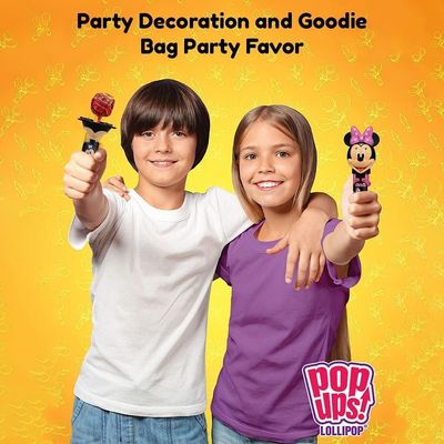 Pop Ups! Star Wars Lollipop Holder | Collectable Star Wars Toy Lollipop Case | Star Wars Party Favors for Goodie Bags, Piata Candy, Game Prizes | Bulk Set of 12 | Lollipops Included