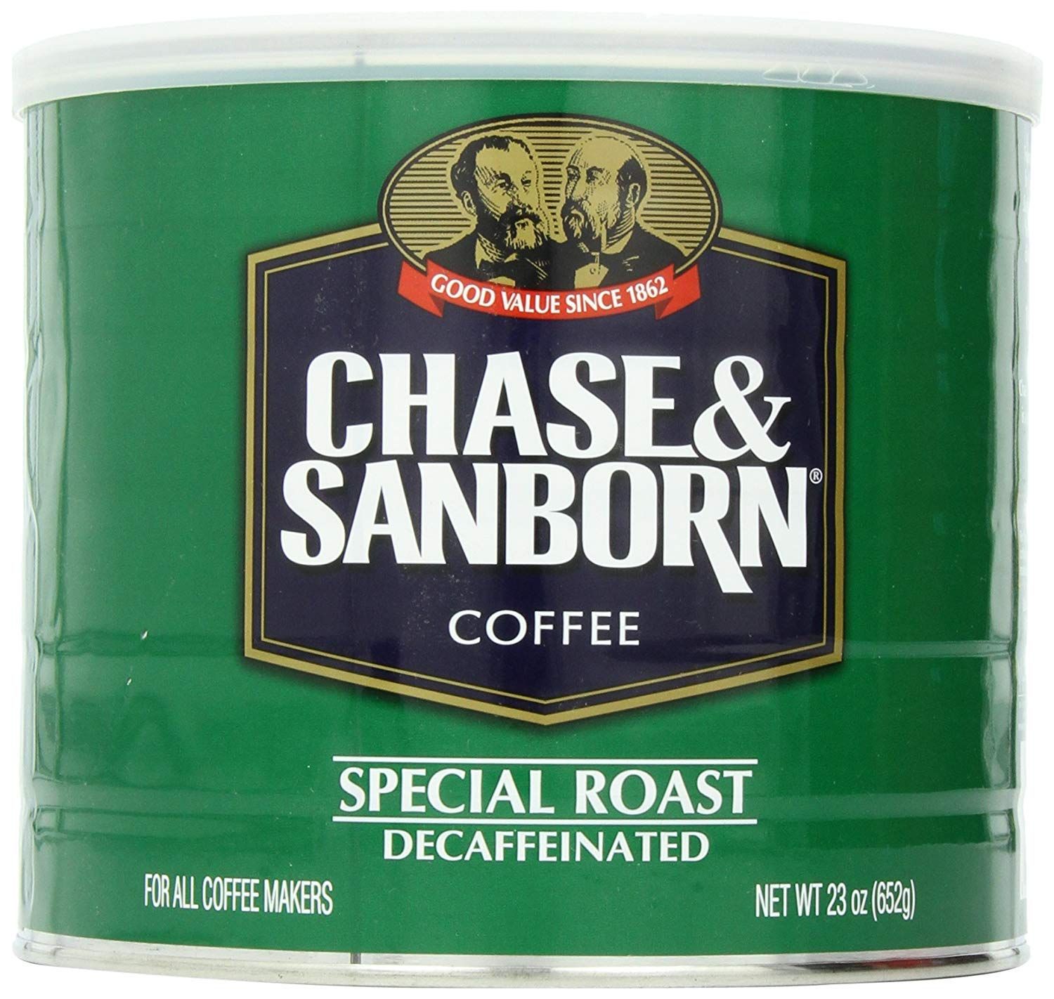 Chase &amp; Sanborn Coffee, Special Roast Decaf Ground Coffee, Medium Roast, 23 Ounce