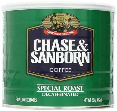 Chase &amp; Sanborn Coffee, Special Roast Decaf Ground Coffee, Medium Roast, 23 Ounce