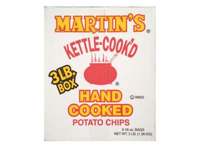 MARTIN&#39;S KETTLE COOKED POTATO CHIPS 3BAGS~16OZ EACH~US &amp; INTERNATIONAL SHIPPING