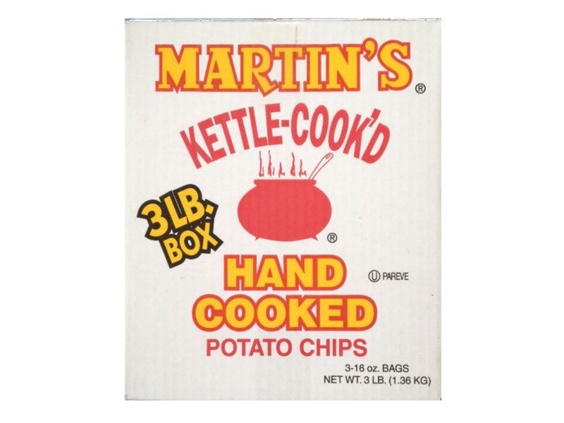 MARTIN'S KETTLE COOKED POTATO CHIPS 3BAGS~16OZ EACH~US &amp; INTERNATIONAL SHIPPING