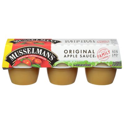 Musselman&#39;s Regular Applesauce 6 - 4 oz Cups