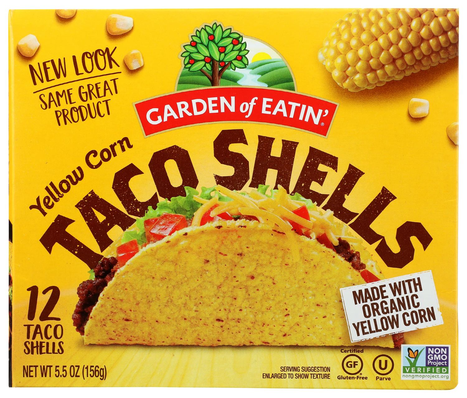 Garden of Eatin&#39; Taco Shells, Yellow Corn, 5.5oz