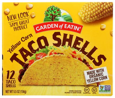 Garden of Eatin&#39; Taco Shells, Yellow Corn, 5.5oz