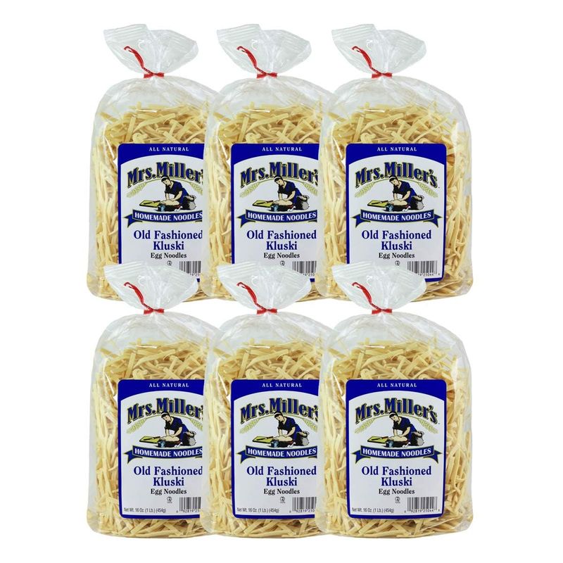 Mrs Millers Homemade Old Fashioned Kluski Egg Noodle, 16 Ounce - 6 per case.