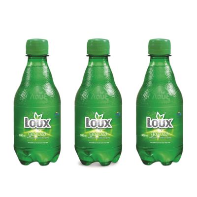 Loux | Greek Soft Drink | Gazoza | Pack of 12 | 330ml